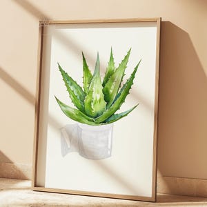 Stampa di piante di rotoli di carta igienica, arte ad acquerello, arte divertente da parete per il bagno, stampa botanica, arte da parete minimalista, stampa per il water, download digitale