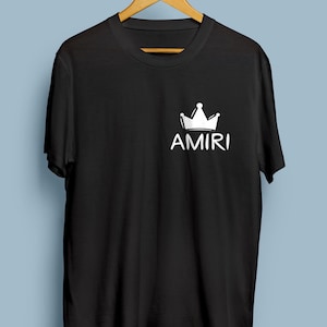 Amiri Shirt AMIRI Logo Man T-shirt Luxury Fashion T-shirt Designer Shirt Paris Logo Fashion Tshirt Model 5