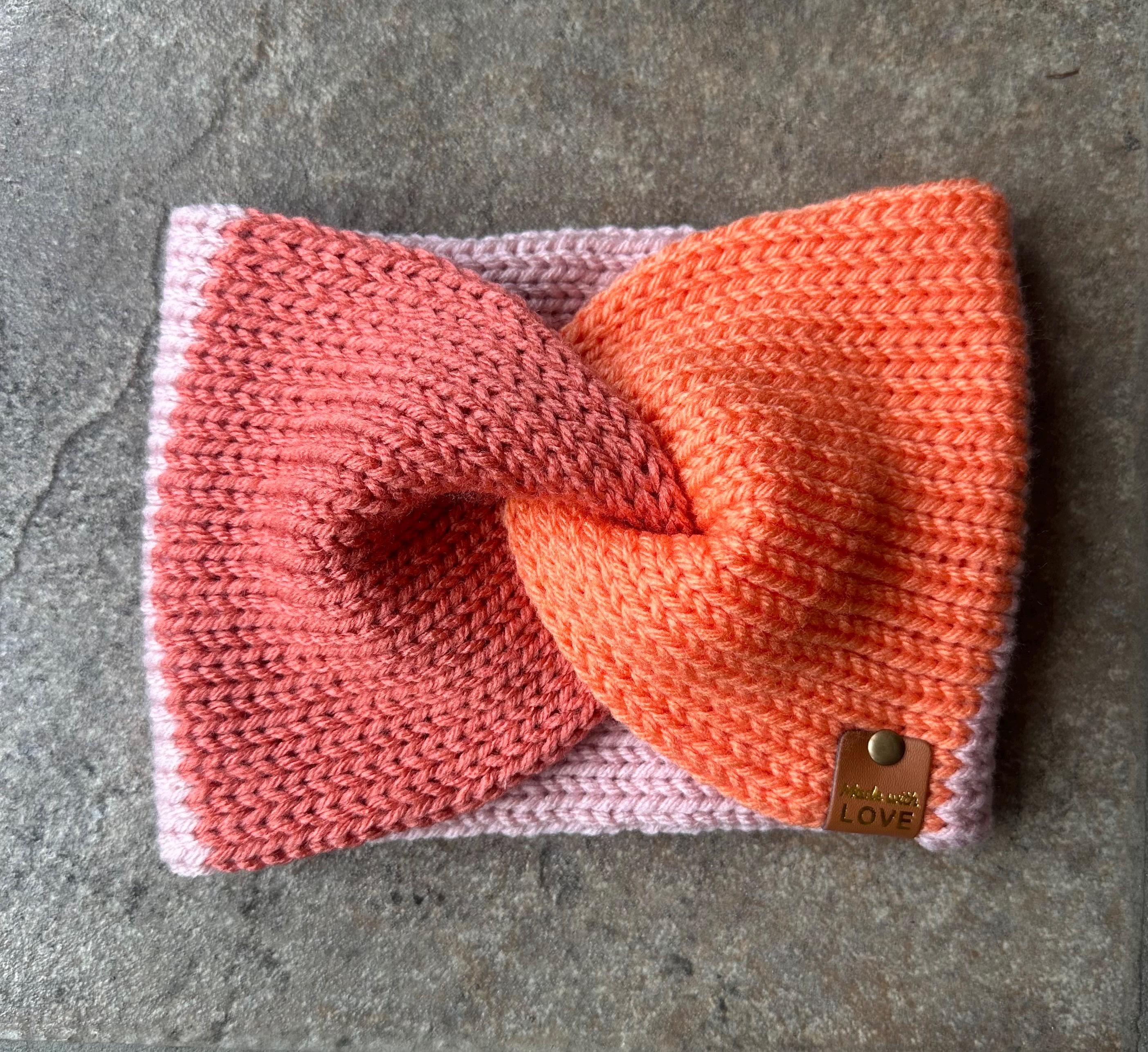 Custom 3-color Knit Ear Warmer – Handmade Twisted Headband  display picture 1