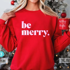 Be Merry SVG PNG, Merry Christmas Holiday Christmas Pillow Svg, Winter Sign Cut File Coffee Mug Svg Sublimation Cricut, WInter SVG