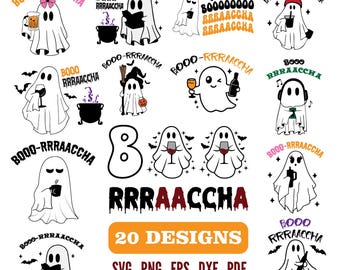 Boo rraccha Ghost PNG Bundle, Funny Latino Halloween, Borracho Party (Digital Download)