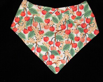 Rifle Paper Co Spring Cherry Blossoms Orchard Pet Scarf with Adjustable Snaps