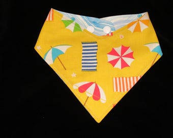 Dog Cat Bandana Reversible Beach Fun Summer Pet Scarf with Adjustable Snaps