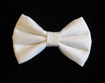 Organic Special Occasion Wedding Dog Cat Bow Tie: Easy Collar Attachment