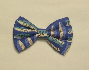 Ruby Star Society Ooh Lucky Sardines Cat Dog Bow Tie: Easy Collar Attachment