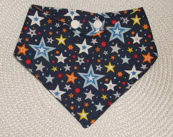 Dog or Cat Bandana Play Ball All Stars Navy Pet Scarf with Adjustable Snaps