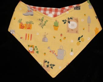 Dog or Cat Bandana Love You More Green Thumb Gardening Pet Scarf Snap On