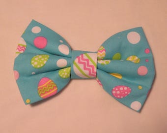 Fun Easter Egg Dog Cat Bow Tie: Easy Collar Attachment