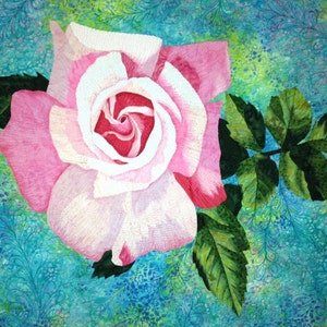 Rose Art Quilt Pattern by Lenore Crawford