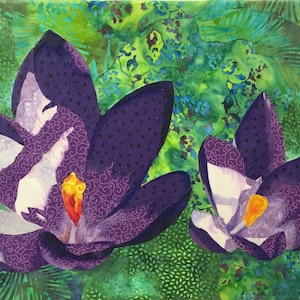 Creating a Gel Medium Fabric Collage from Your Own Photo by Lenore Crawford