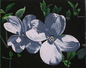 Dogwood Blossoms Art Quilt Pattern by Lenore Crawford