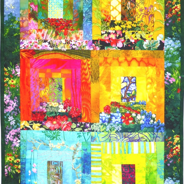 Myra's Window Boxes Art Quilt Technique by Lenore Crawford