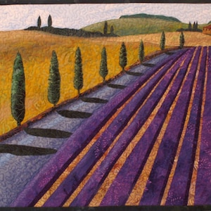 Zomer in de Provence Art Quilt-patroon van Lenore Crawford