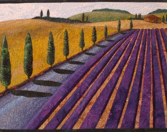 Summer in Provence Art Quilt Pattern by Lenore Crawford