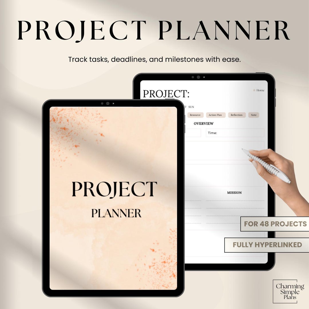 Digital Project Planner – Hyperlinked Templates for Remarkable 2 (PDF ...