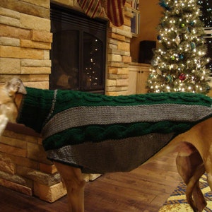 dog sweater/ greyhound sweater knitting pattern PDF file ONLY image 3