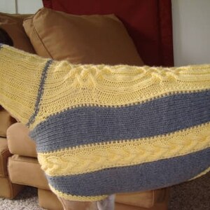 dog sweater/ greyhound sweater knitting pattern PDF file ONLY image 8