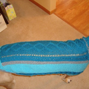 dog sweater/ greyhound sweater knitting pattern PDF file ONLY image 9