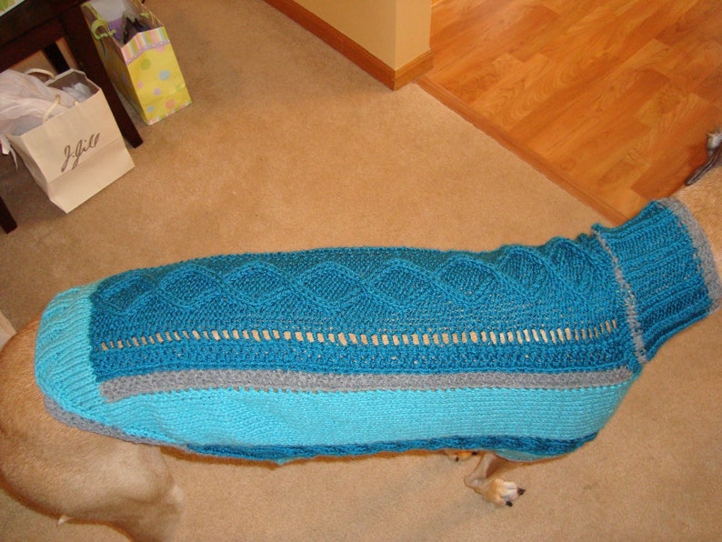 dog sweater/ greyhound sweater knitting pattern PDF file ONLY image 9