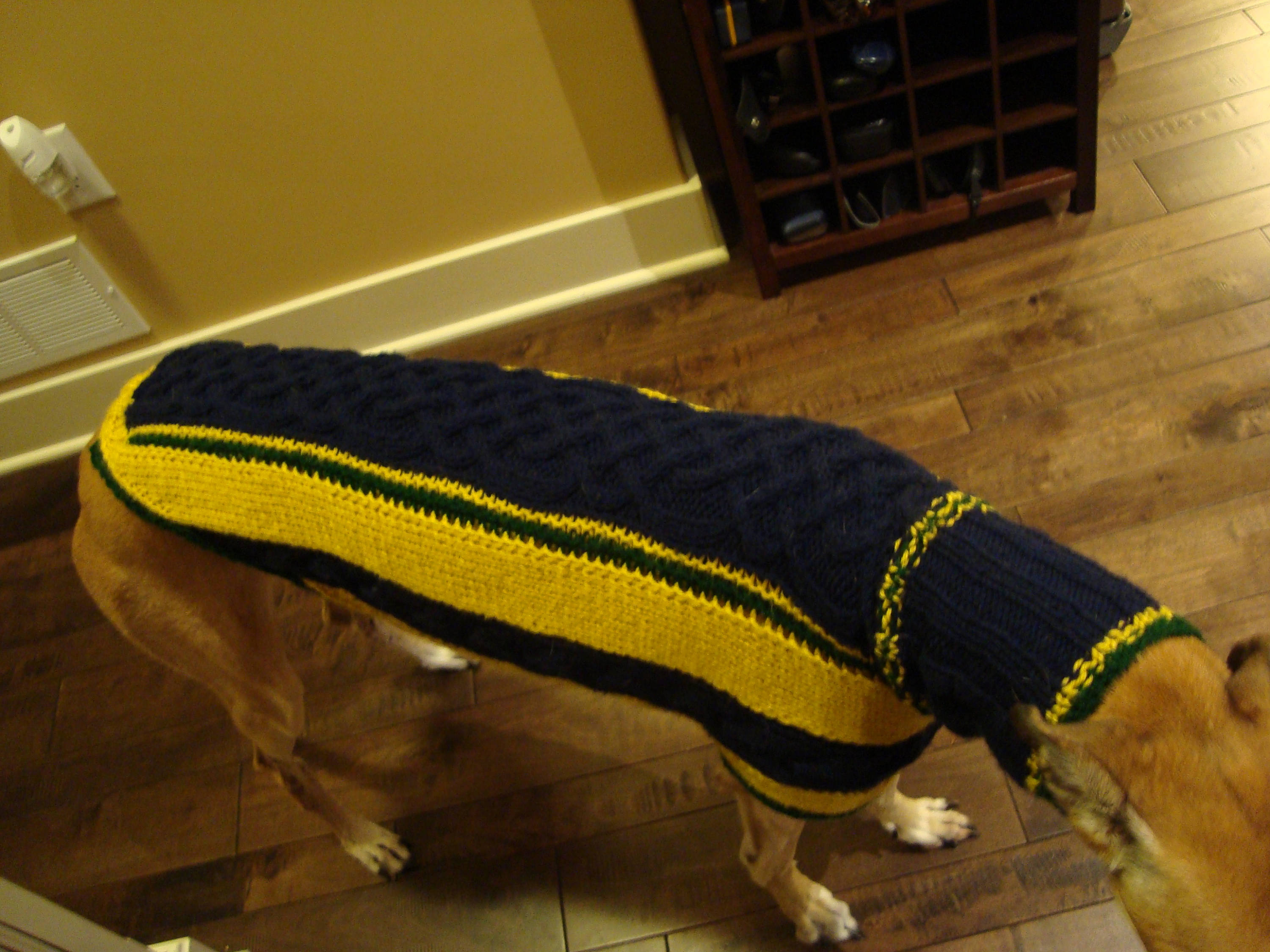Dog sweater/ greyhound sweater knitting pattern PDF file ONLY Etsy