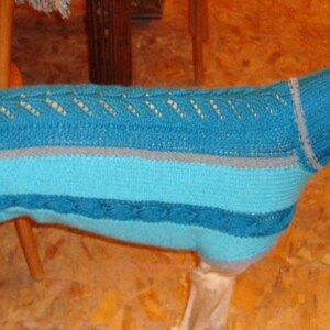 dog sweater/ greyhound sweater knitting pattern PDF file ONLY image 6