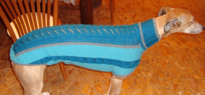 dog sweater/ greyhound sweater knitting pattern PDF file ONLY image 6