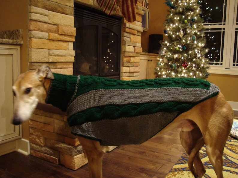 dog sweater/ greyhound sweater knitting pattern PDF file ONLY image 3