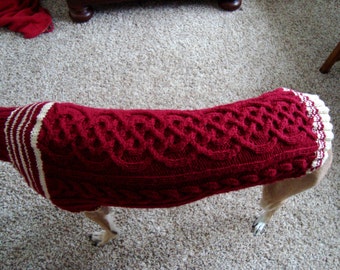 dog/ greyhound sweater knitting pattern PDF file ONLY!
