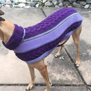 dog sweater/ greyhound sweater knitting pattern PDF file ONLY image 10