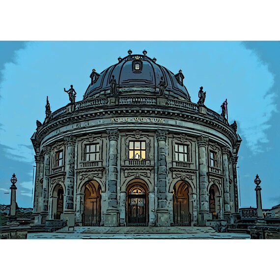 Postcard. Berlin Museum Island Bode Museum