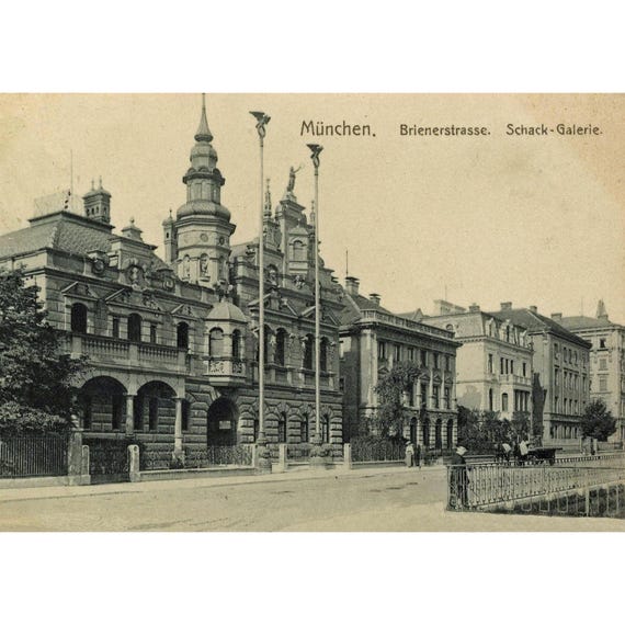 Retro postcard / Munich / Brienerstrasse / Schack Gallery / around 1905