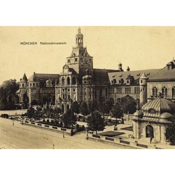 Retro postcard / Munich / Alte Pinakothek