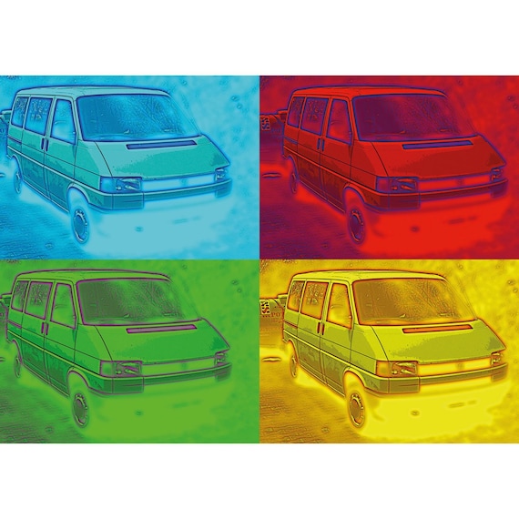 Postcard. VW T4 Bus