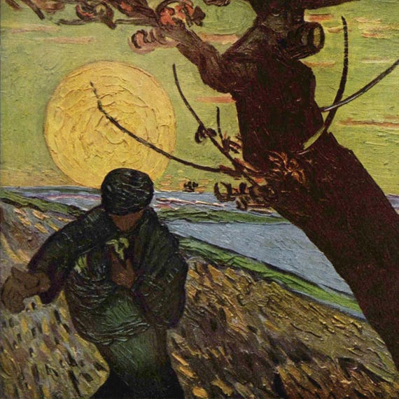 Postcard / Masterpieces / Vincent van Gogh / The Sower
