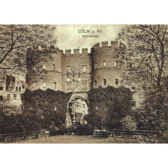 Postcard. Cologne Hahnentor around 1920