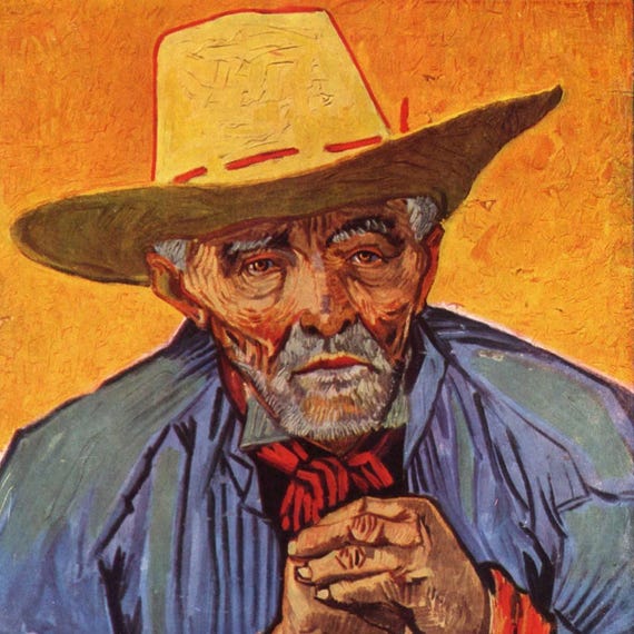 Postcard / Masterpieces / Vincent van Gogh / Old Provençal Peasant