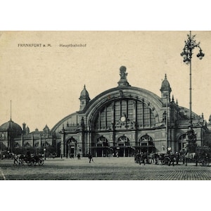 Postkarte. Frankfurt a. Main Hauptbahnhof