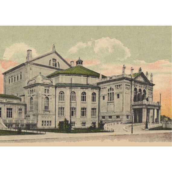 Retro postcard / Munich / Prinzregententheater / around 1904