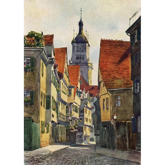 Postcard. Stuttgart Turmstraße Town Hall around 1918