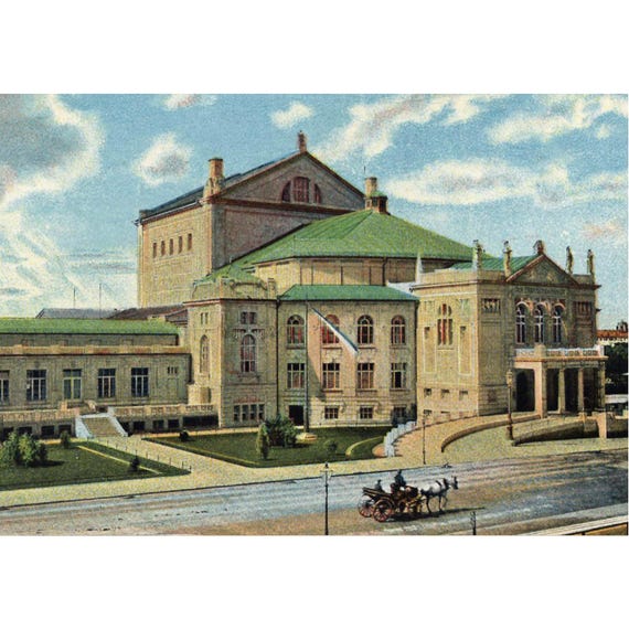 Retro postcard / Munich / Prinzregententheater