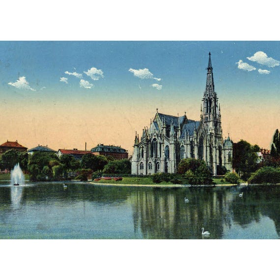Postcard. Stuttgart Johanniskirche around 1913