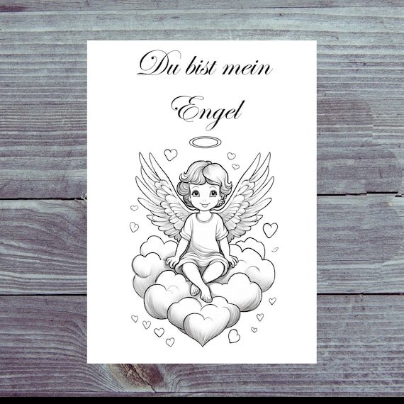 Postcard / Angel on a Cloud Postcard / Your Message You are my angel
