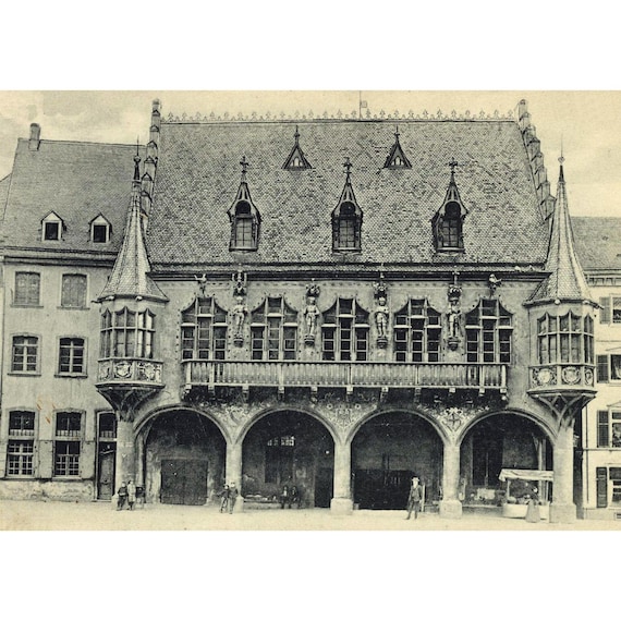 Postcard. Freiburg im Breisgau Department Store