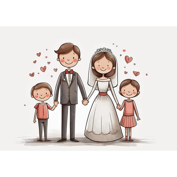 Postcard / Wedding / Children / various sayings /
