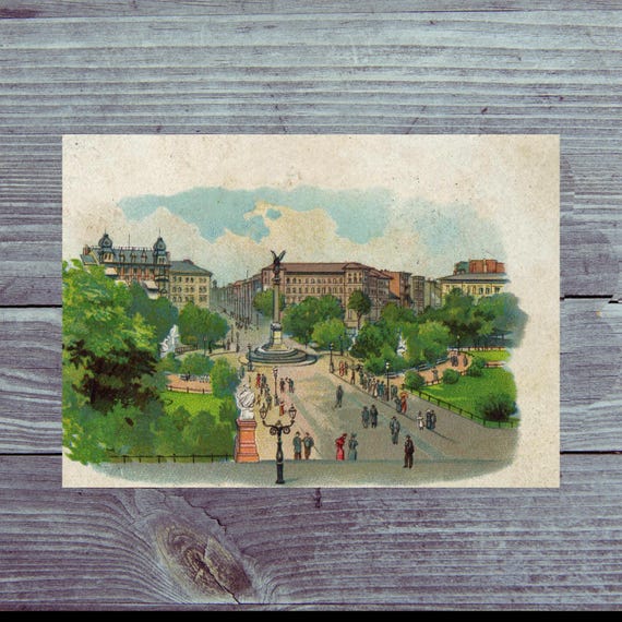 Postcard. Retro Berlin Kreuzberg Postcard / Alliance Platz around 1899