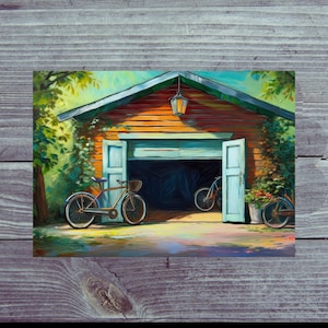 Carte postale / Carte postale conçue avec amour pour les amateurs de vélo