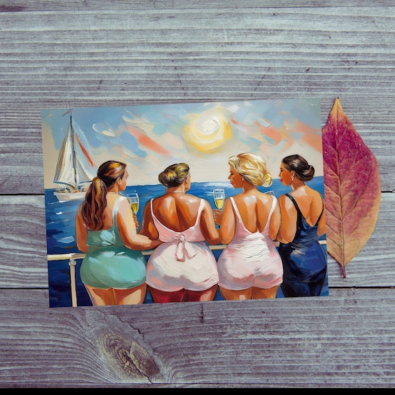 Postcard / Women on a Cruise / A Touch of Adventure /
