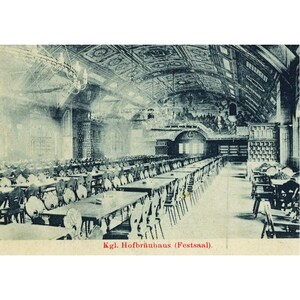 Cartolina retrò / Monaco / Hofbräuhaus / Festsaal