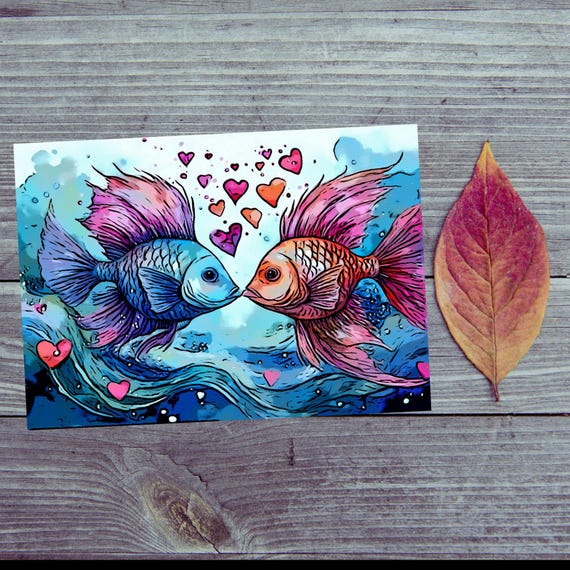 Postcard. Dear Pisces – Unique postcards for special moments
