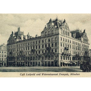 Retro ansichtkaart / München / Cafe Luitpold / Wijnrestaurant Francais